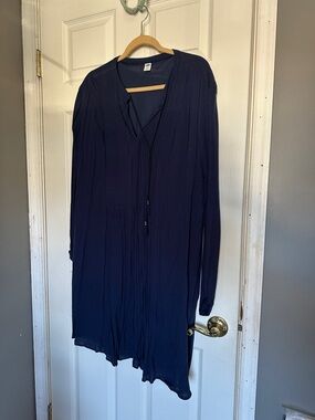 Women's Old Navy, Navy Blue Long Sleeve Tunic Dress